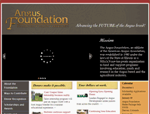 Tablet Screenshot of angusfoundation.org